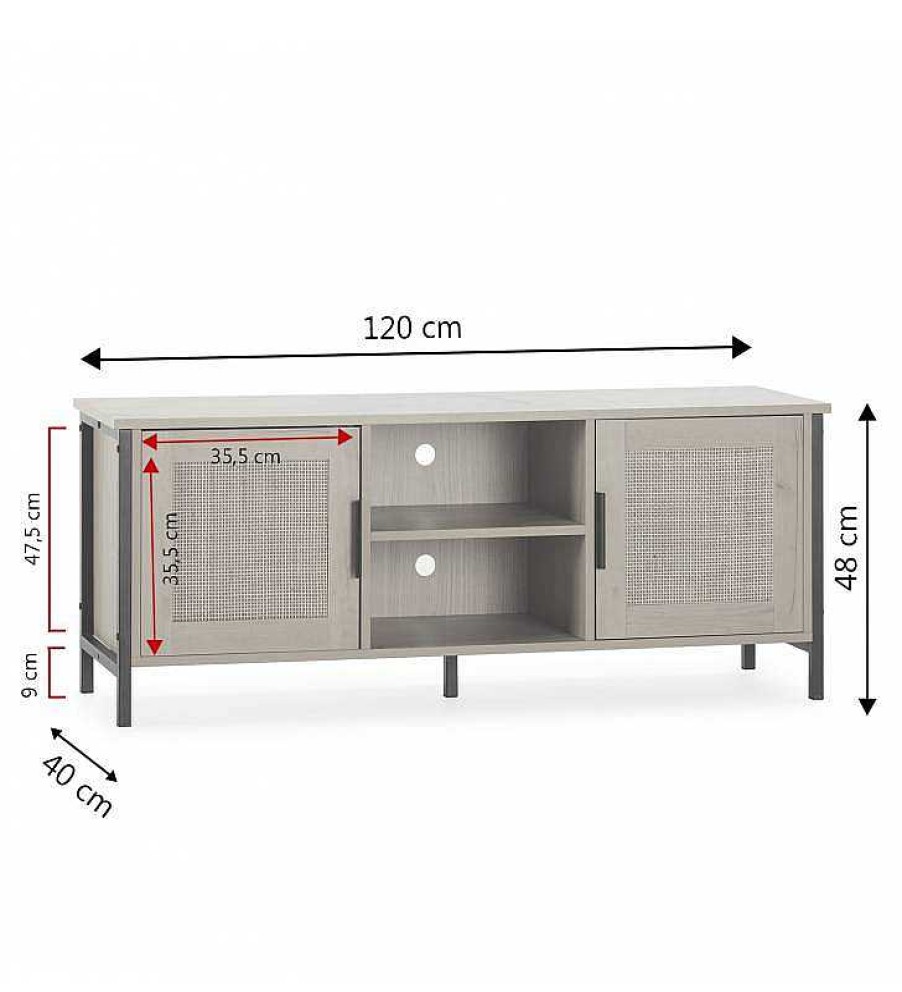 Sal N TOP MUEBLE | Mueble Tv Cris 2P2H