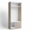 Dormitorio TOP MUEBLE Armarios | Armario Altea De 2 Puertas Y 3 Cajones Sable