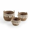 Sal N TOP MUEBLE | Set De 3 Cestas De Fibras Vegetales Lee