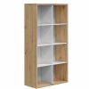 Sal N TOP MUEBLE | Estanter A Kubic Color Blanco/Roble