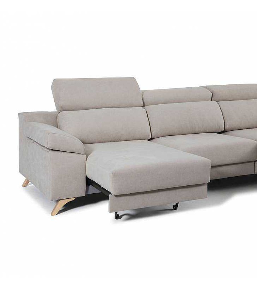 Sof S TOP MUEBLE | Sof Chaise Longue Michigan Bronx