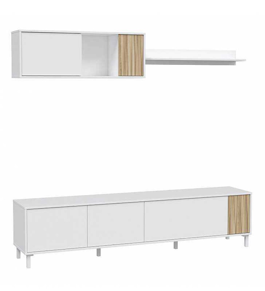 Sal N TOP MUEBLE | Mueble Tv Spring Con Estanter A 200Cm