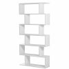 Sal N TOP MUEBLE | Estanter A Alba 12H Color Blanco/Roble