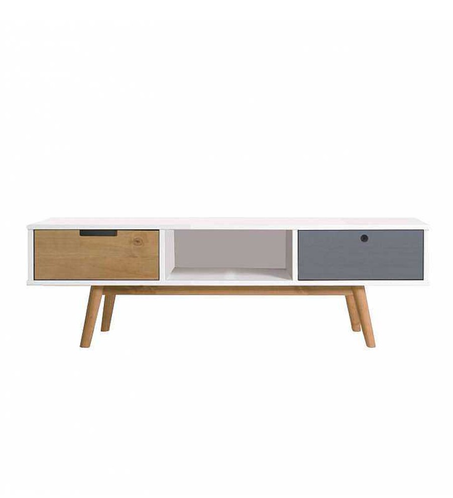 Sal N TOP MUEBLE | Mesa Centro Leti Blanco 2C