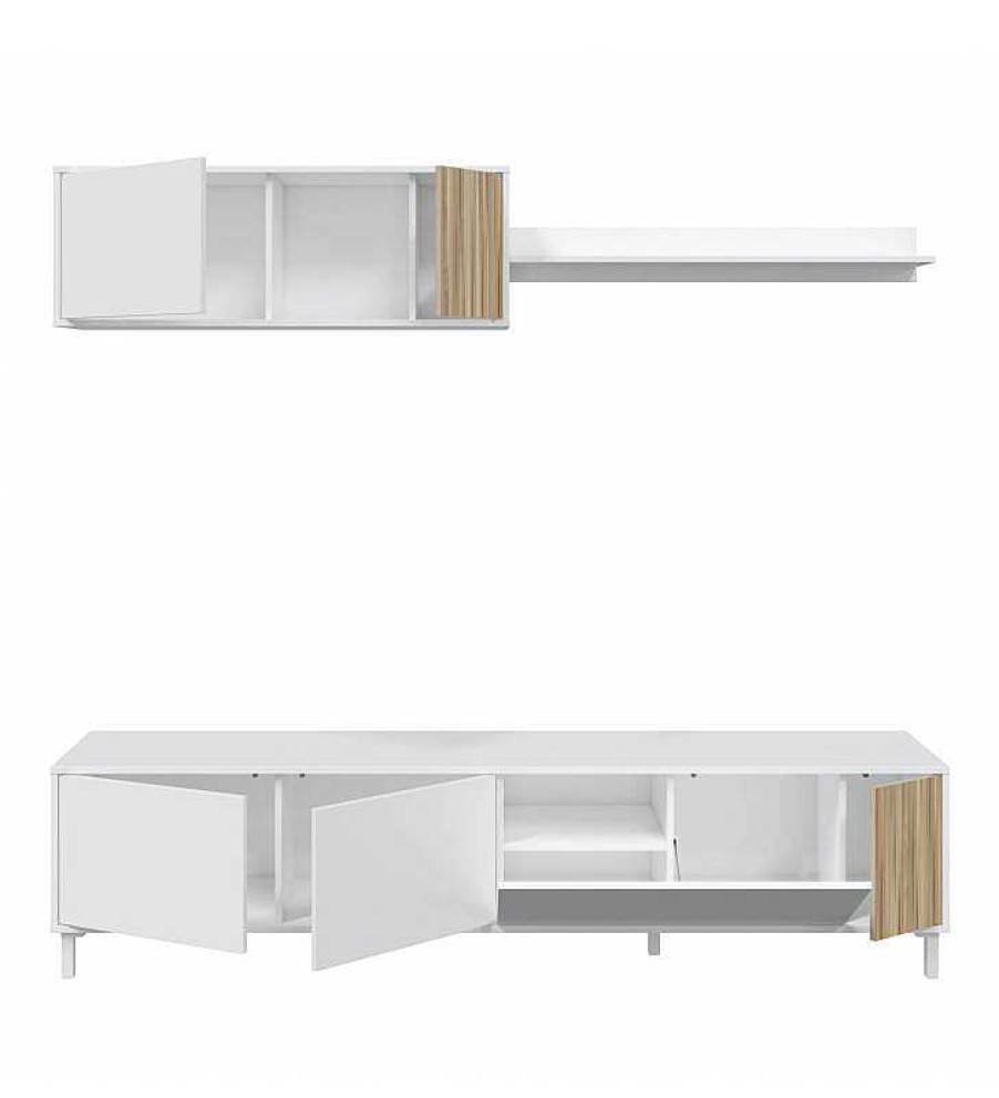 Sal N TOP MUEBLE | Mueble Tv Spring Con Estanter A 200Cm