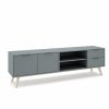 Sal N TOP MUEBLE | Mueble Tv Pesco 2P2C2H Verde Kaki/Cera