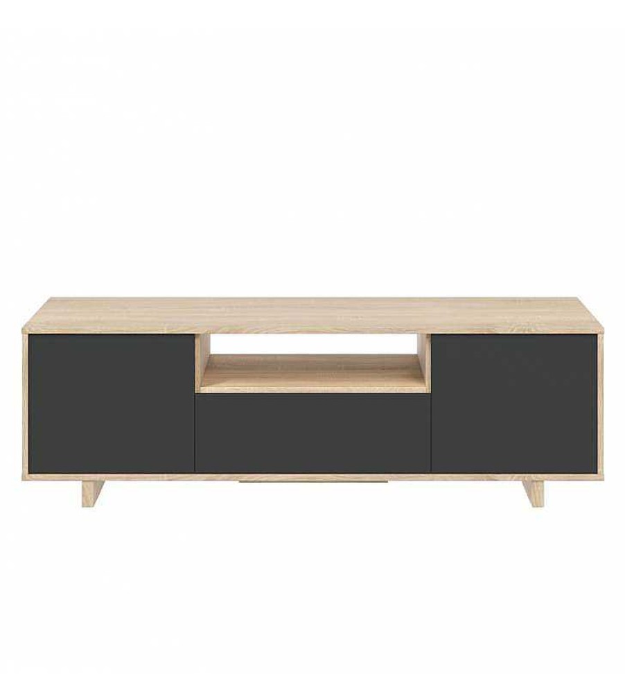 Sal N TOP MUEBLE | Mueble Tv Zoe 3 Puertas