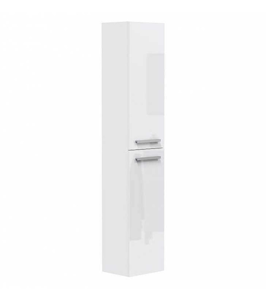 Muebles Para Ba O TOP MUEBLE | Columna Ba O Andie 2P Blanco Lacado