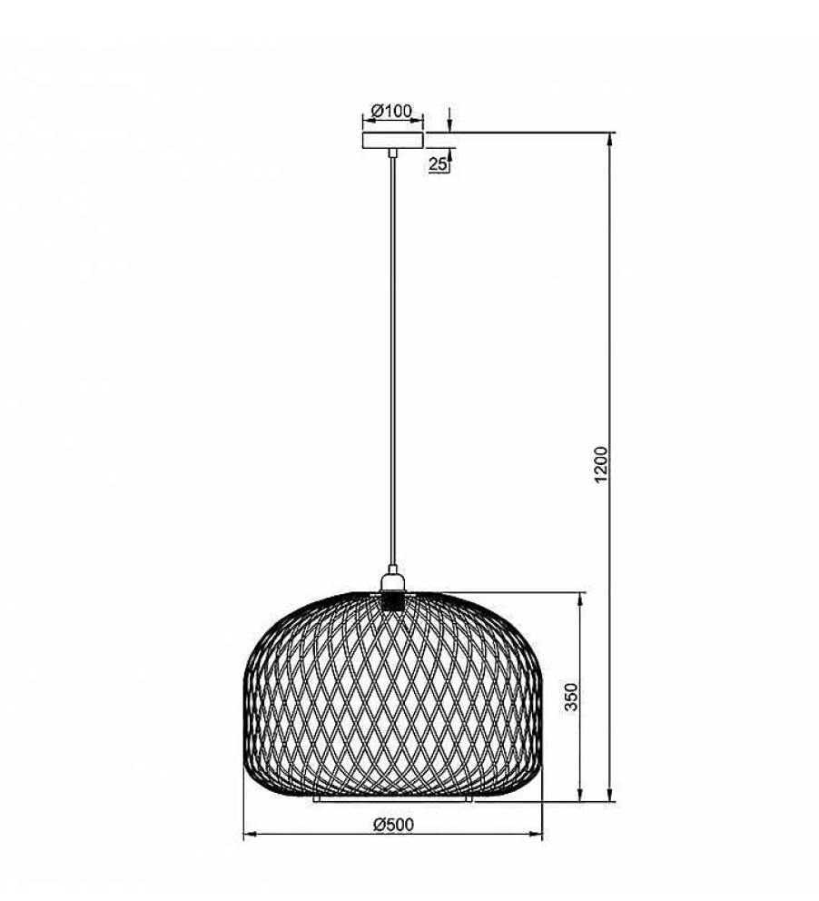 L Mparas TOP MUEBLE | L Mpara Bamb Techo Nori 35X50Cm