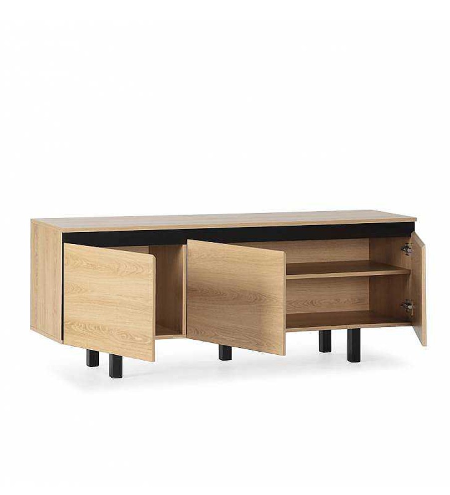 Sal N TOP MUEBLE | Mueble Tv Color Roble Merina