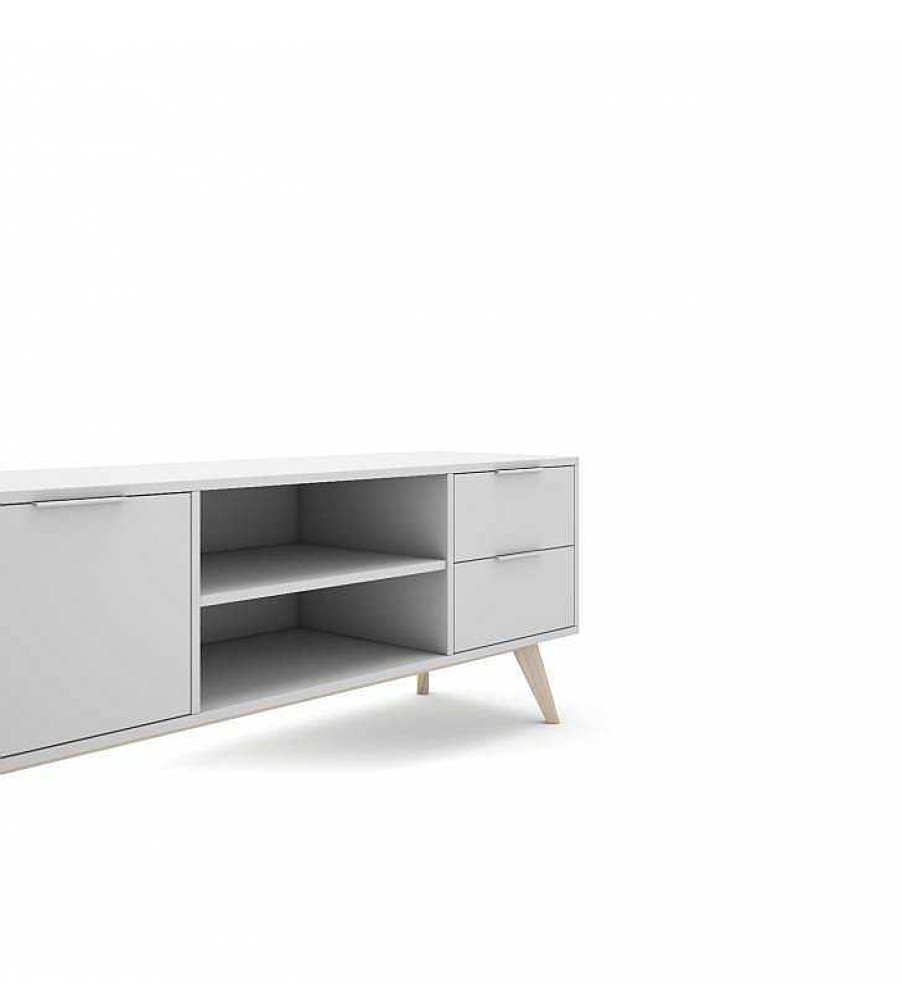 Sal N TOP MUEBLE | Mueble De Tv White 2P2C2H