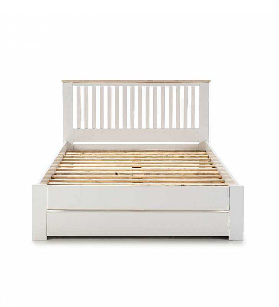 Dormitorio TOP MUEBLE Camas De Matrimonio | Cama Lila 140X190Cm Blanco