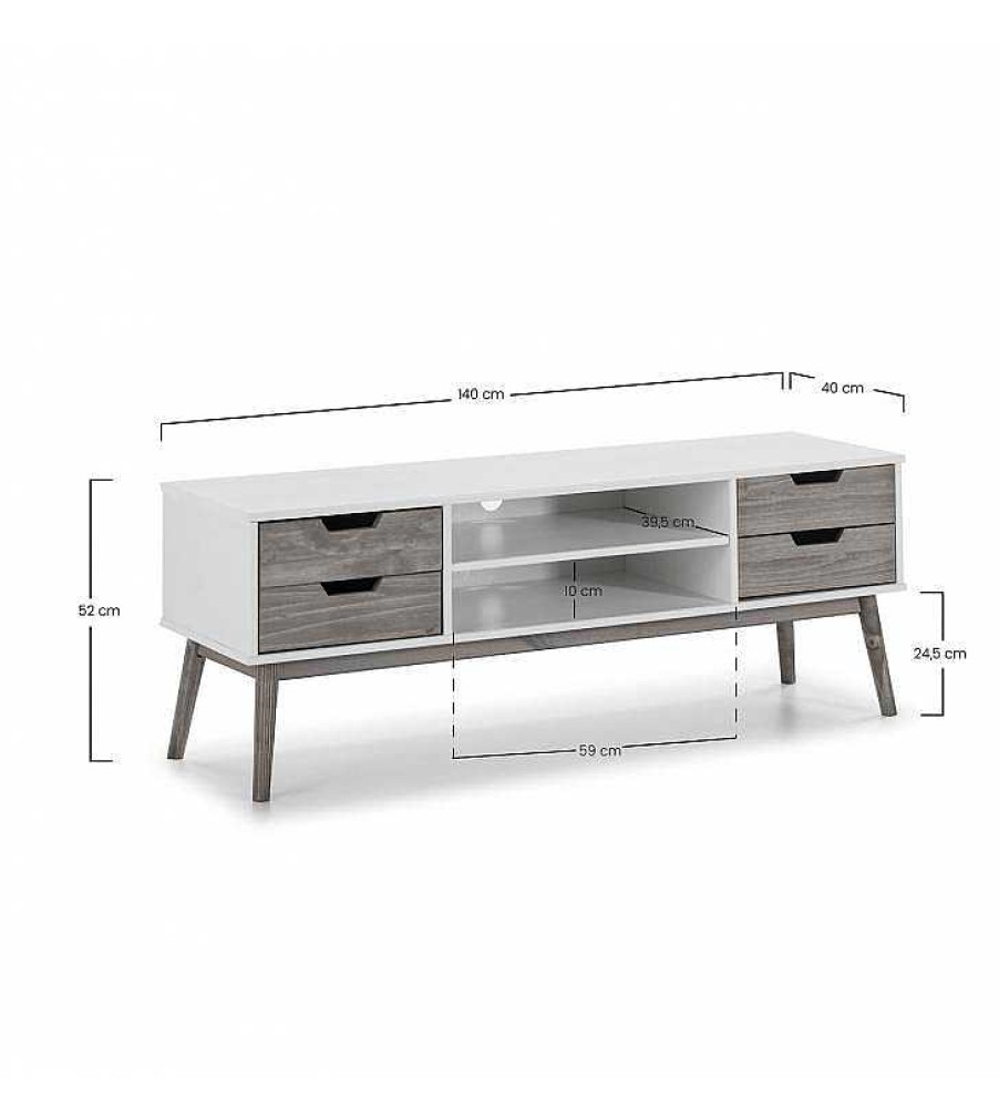 Sal N TOP MUEBLE | Mueble Tv Java 1P2C