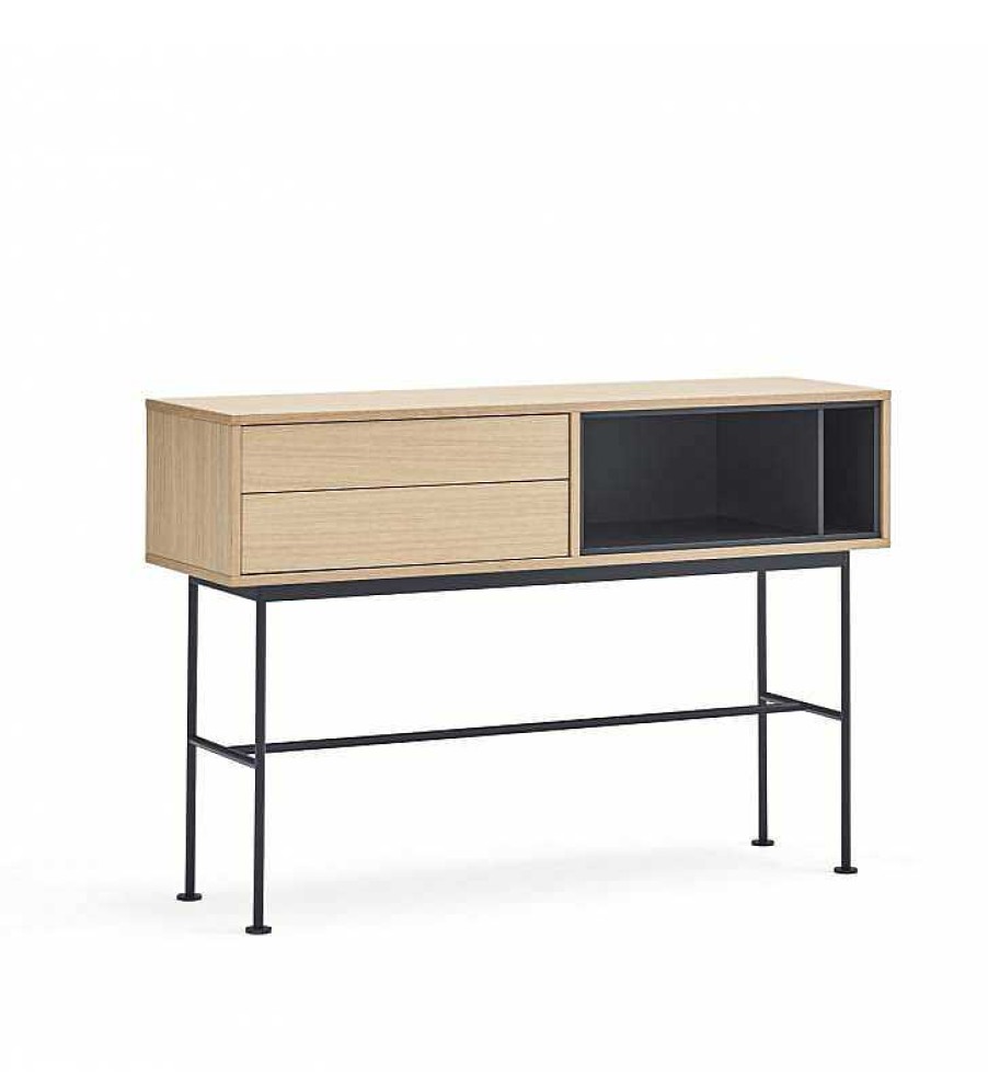 Sal N TOP MUEBLE | Consola Yoko 2C Roble