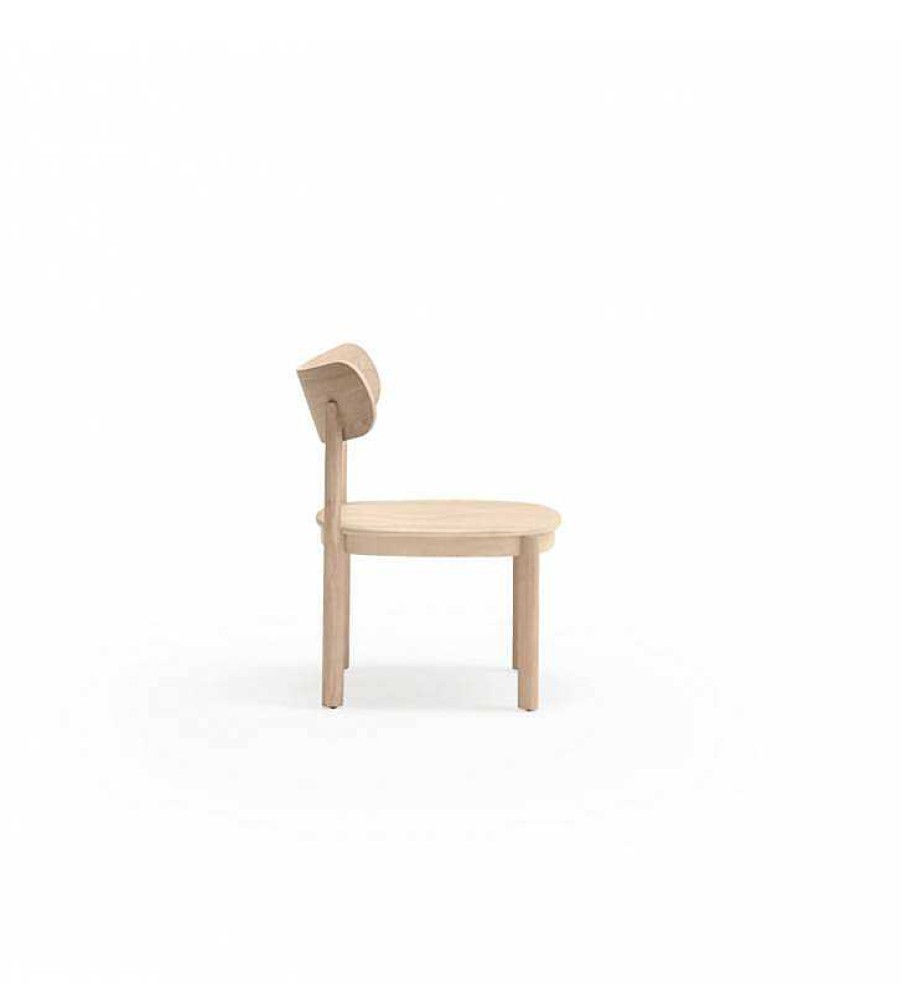 Sof S TOP MUEBLE | Butaca Baja Nara Natural Claro/Negro