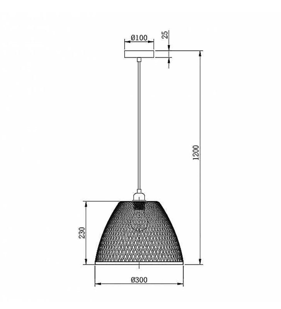 L Mparas TOP MUEBLE | L Mpara Bamb Techo Ragna 30/40Cm