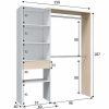 Dormitorio TOP MUEBLE Armarios | Armario Vestidor Elvis 158X187X40Cm