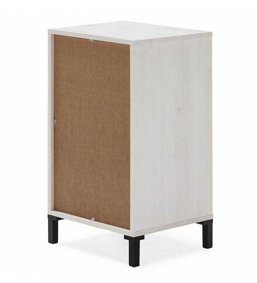 Dormitorio TOP MUEBLE Sinfoniers | Sinfonier De Noche J Tiva Blanco 3C1H