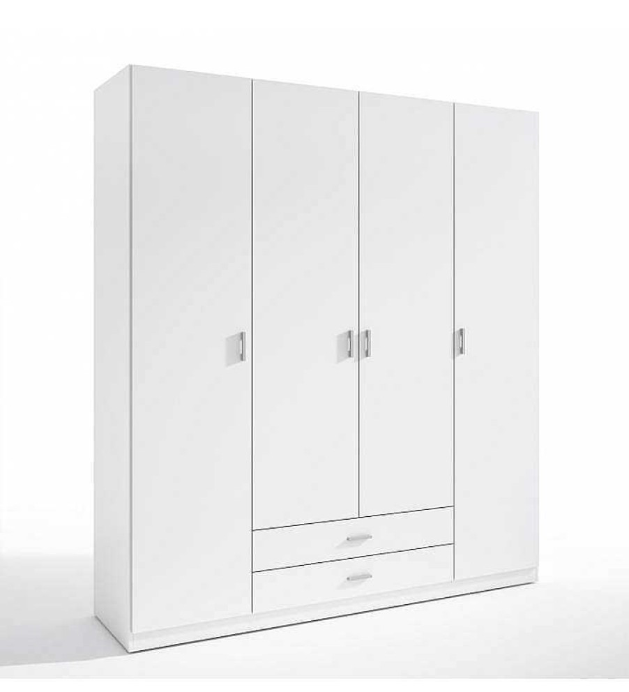 Dormitorio TOP MUEBLE Armarios | Armario Altea De 4 Puertas Y 2 Cajones Blanco