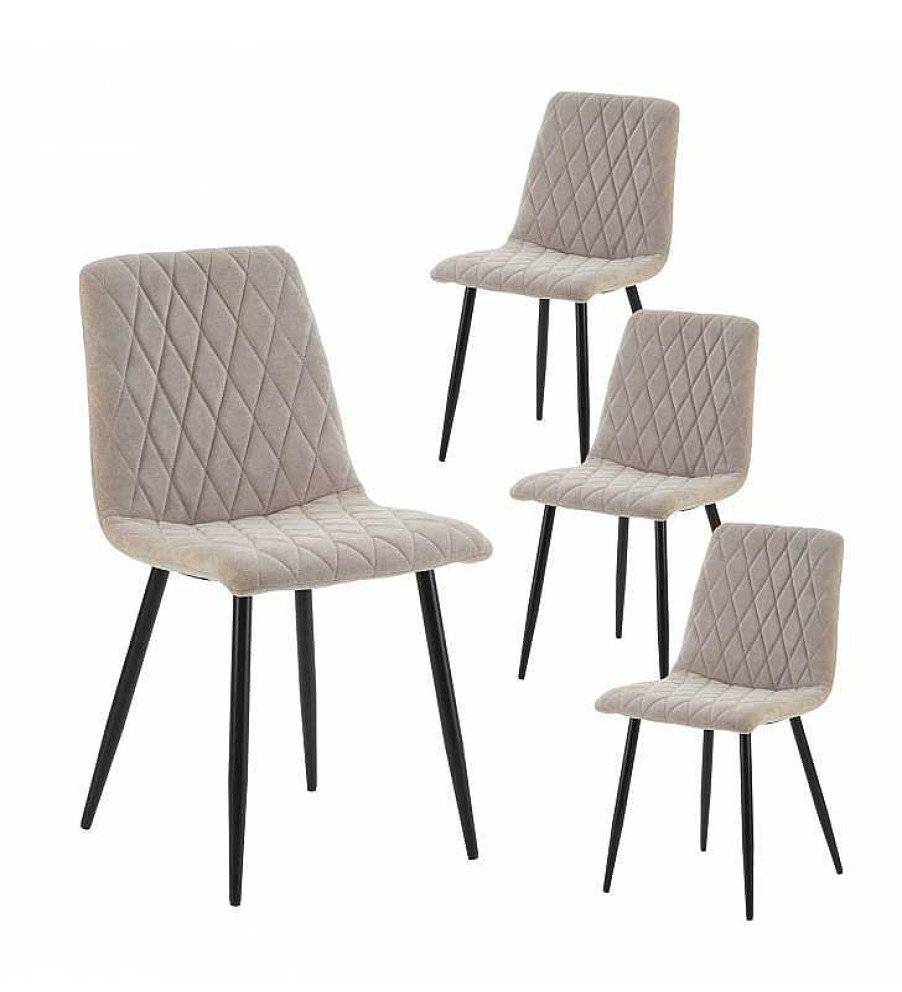 Comedor TOP MUEBLE | Silla De Comedor Alana Pack De 4