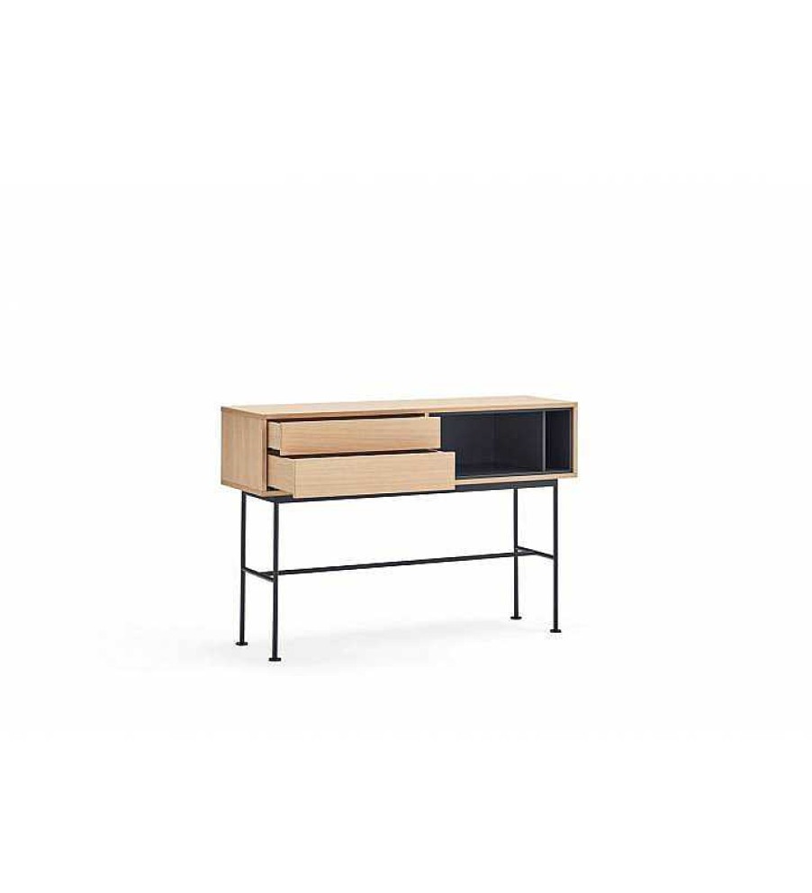 Sal N TOP MUEBLE | Consola Yoko 2C Roble