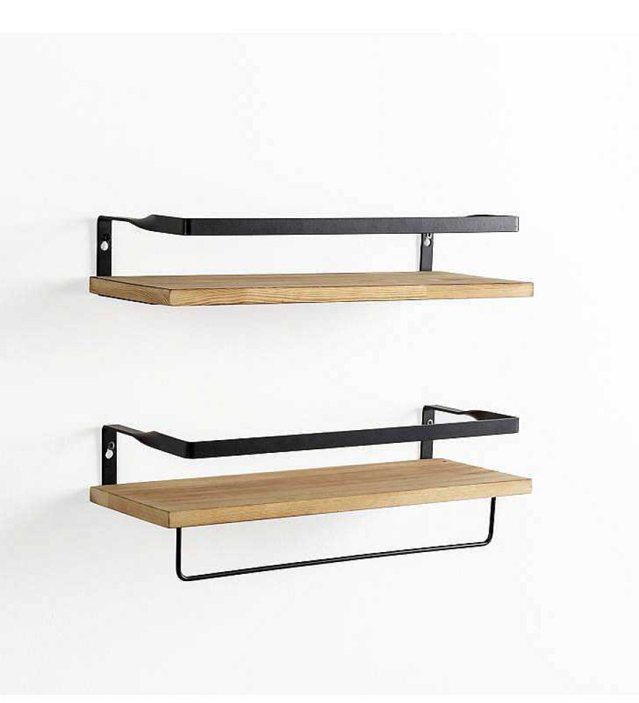 Sal N TOP MUEBLE | Set 2 Estanter As De Pared Xian