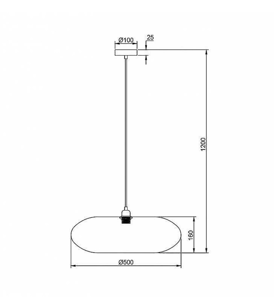 L Mparas TOP MUEBLE | L Mpara Bamb Techo Iris 16X50Cm