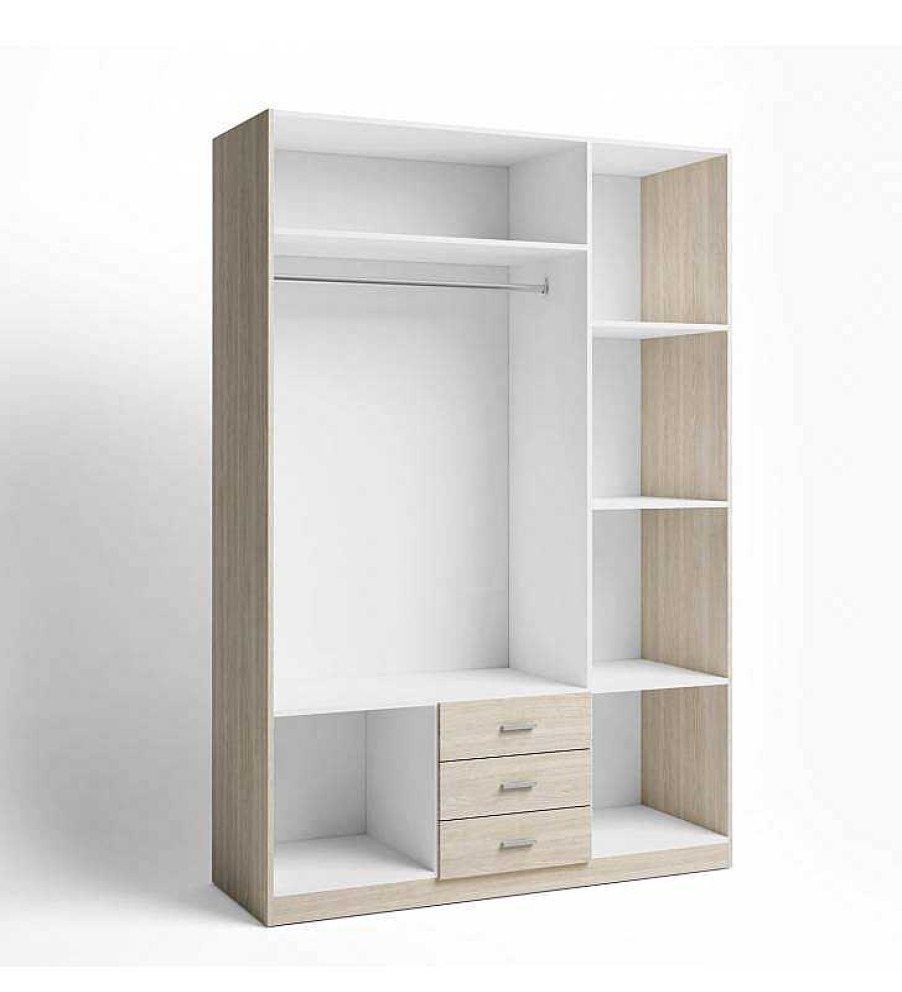 Dormitorio TOP MUEBLE Armarios | Armario Altea De 3 Puertas Y 3 Cajones Sable