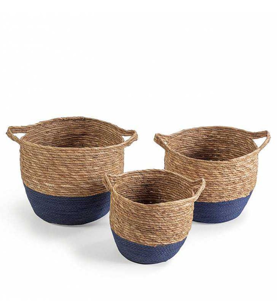 Sal N TOP MUEBLE | Set De 3 Cestas De Fibras Vegetales Lian