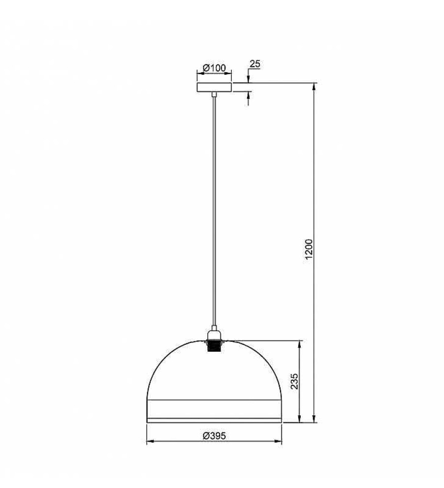 L Mparas TOP MUEBLE | L Mpara Bamb Techo Siha 23,5X39,5Cm