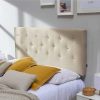 Dormitorio TOP MUEBLE Cabeceros De Cama | Cabecero Oslo Beige Tostado