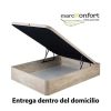 Packs TOP MUEBLE | Pack Descanso Canap Roble + Colch N Gel-Active 25 Cm