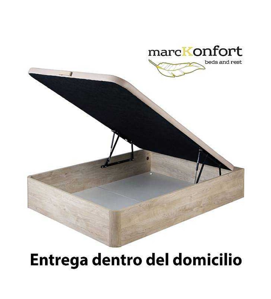 Packs TOP MUEBLE | Pack Descanso Canap Roble + Colch N Gel-Active 25 Cm