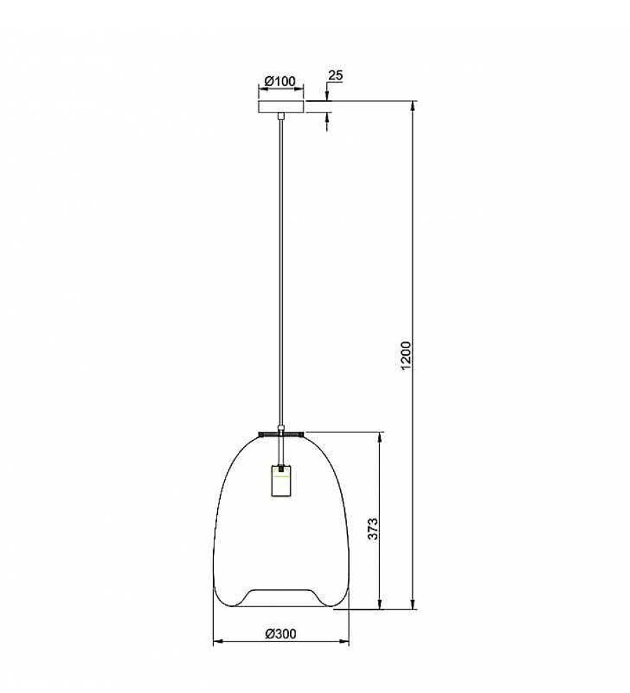 L Mparas TOP MUEBLE | L Mpara Bamb Techo Luce 37,7X30Cm