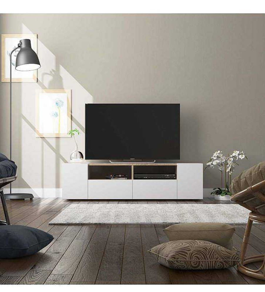 Sal N TOP MUEBLE | Mueble Tv Tena 4 Puertas