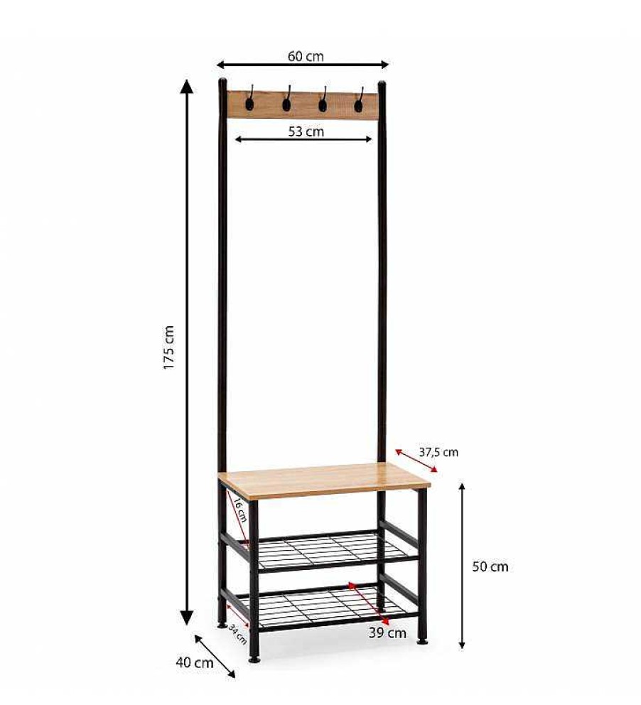 Dormitorio TOP MUEBLE Armarios | Ropero Lucia Color Roble Y Negro