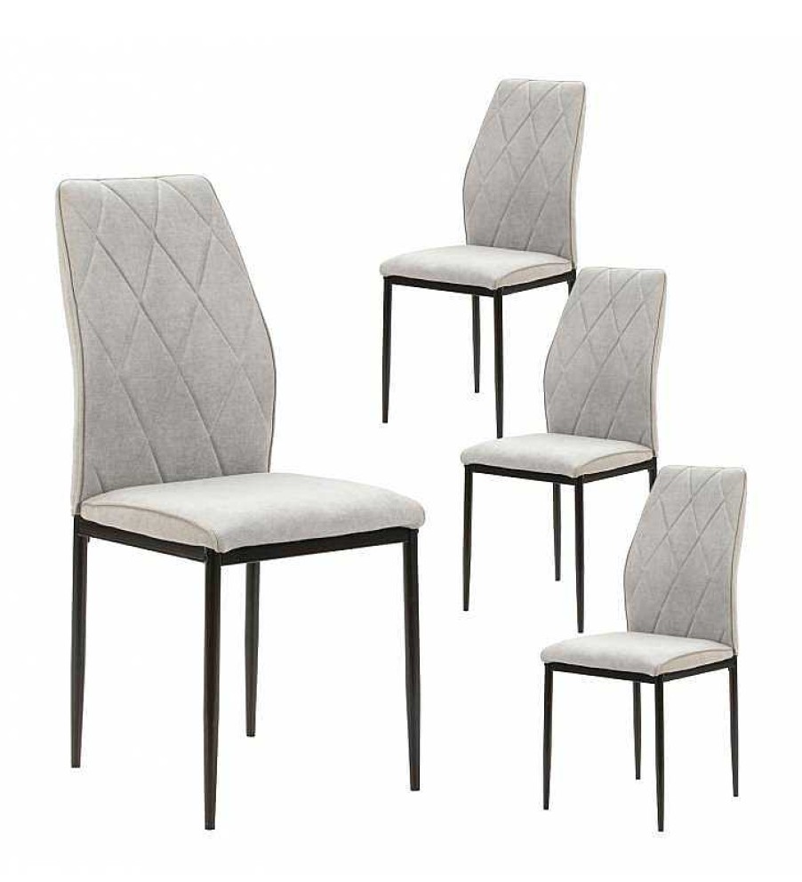 Comedor TOP MUEBLE | Silla Ateneo Pack De 4