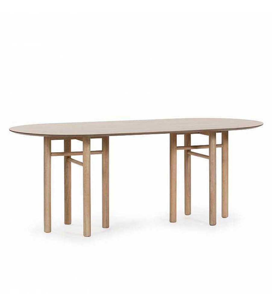 Comedor TOP MUEBLE | Mesa Oval Junco 200X100Cm