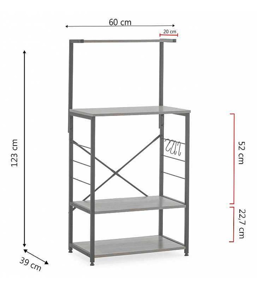 Comedor TOP MUEBLE | Mueble Microondas Acra