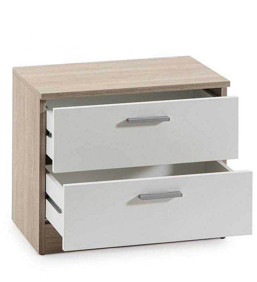 Packs TOP MUEBLE | Conjunto Dormitorio Dubai Sable/Blanco