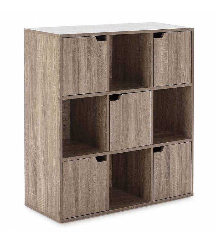 Sal N TOP MUEBLE | Estanter A Martin 4 Huecos 5 Puertas