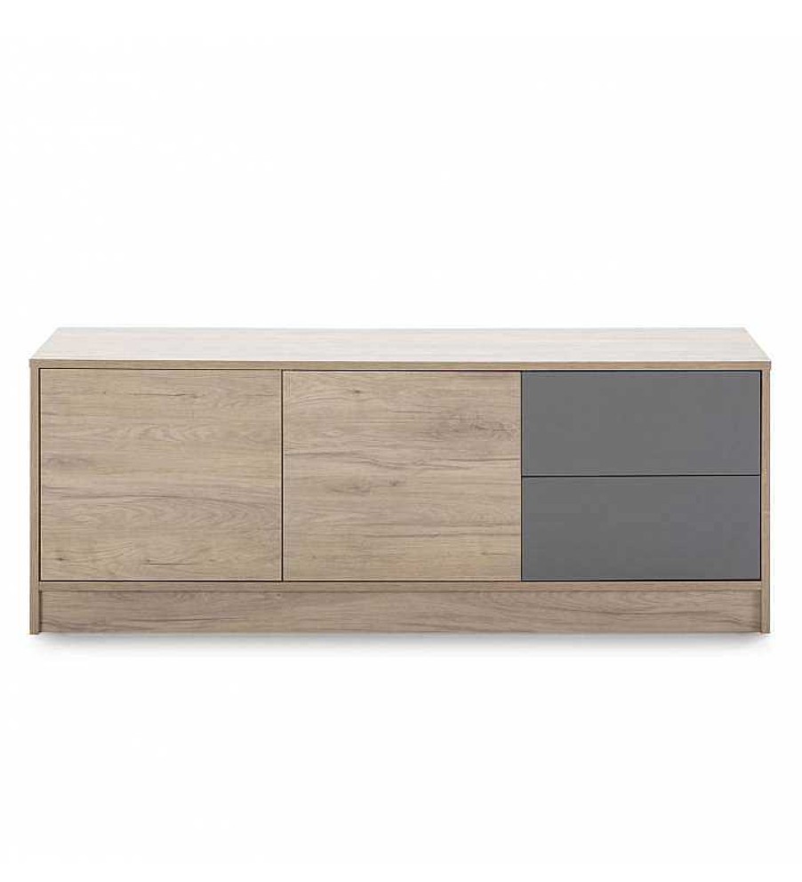 Sal N TOP MUEBLE | Mueble Tv Praga 136Cm 2C2P