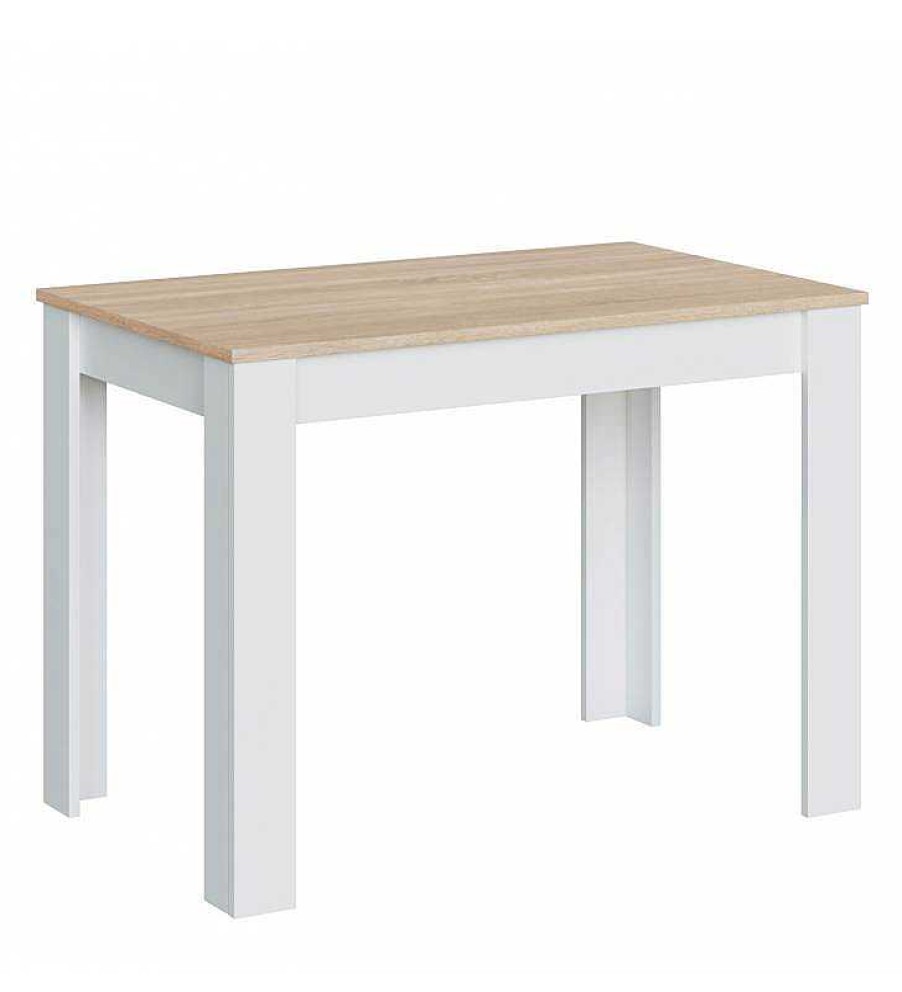 Comedor TOP MUEBLE | Mesa De Comedor Sonia Color Blanco/Roble