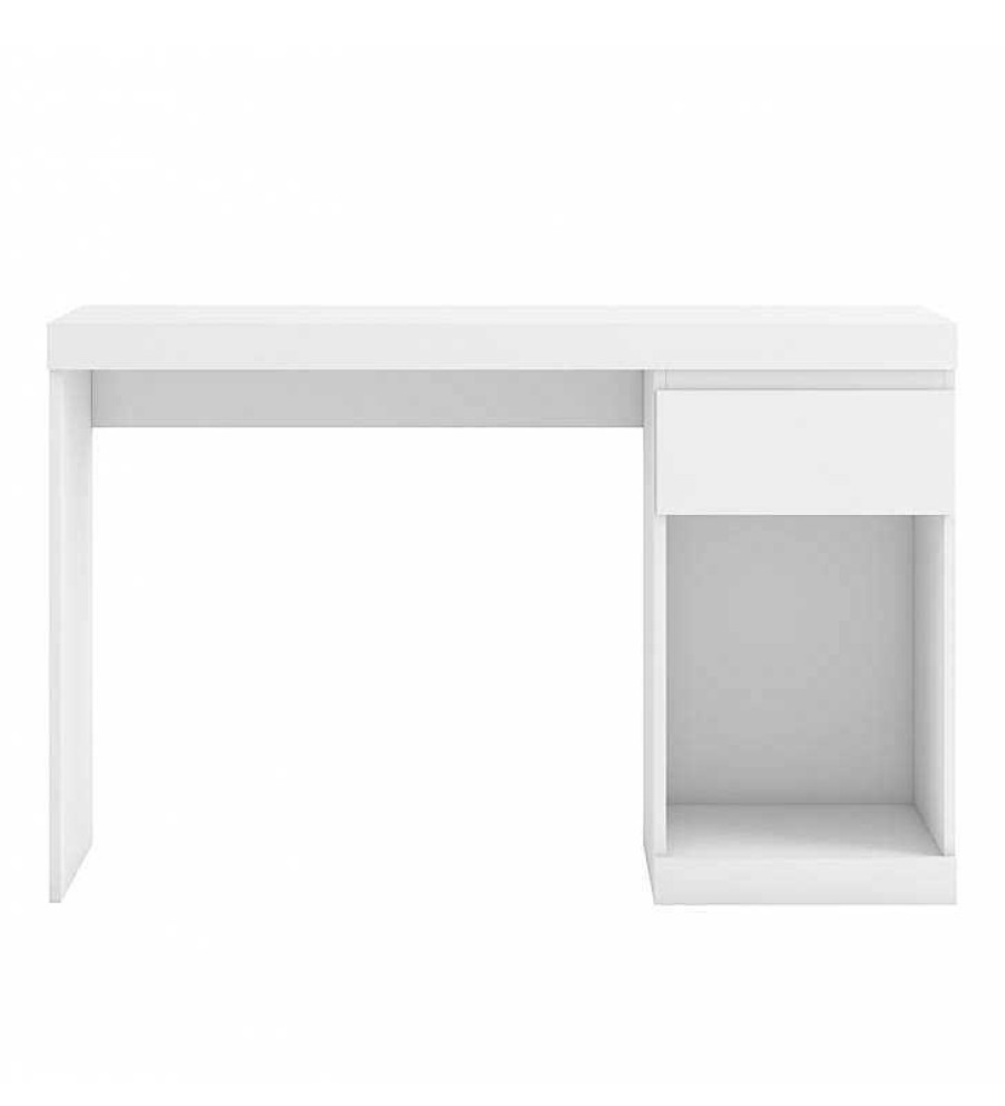 Muebles De Oficina TOP MUEBLE | Escritorio Leo Blanco De 1 Caj N Y 1 Hueco 120 Cm