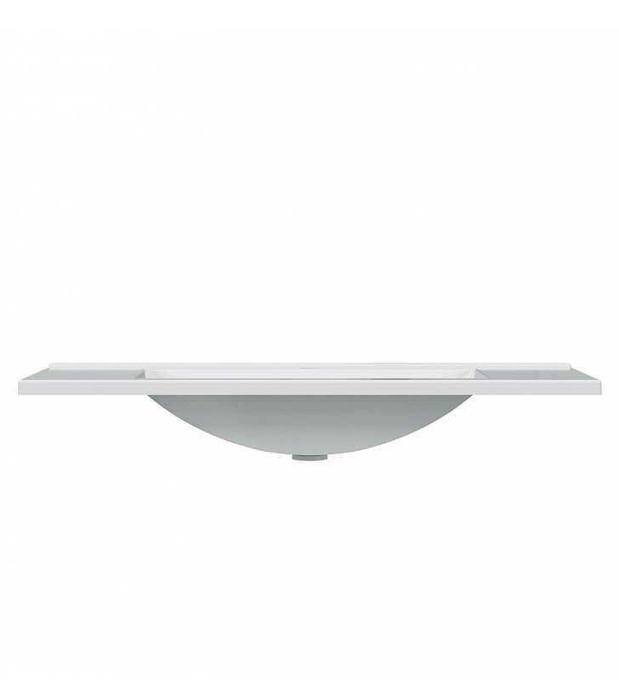 Muebles Para Ba O TOP MUEBLE | Lavabo Lavamanos 80X45Cm Pmma Blanco