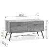 Sal N TOP MUEBLE | Mueble Tv R Stico Ren 2C