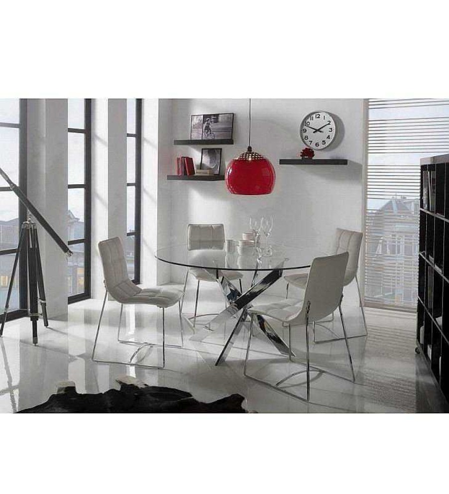 Comedor TOP MUEBLE | Mesa Redonda Rotenburg 120 Cm