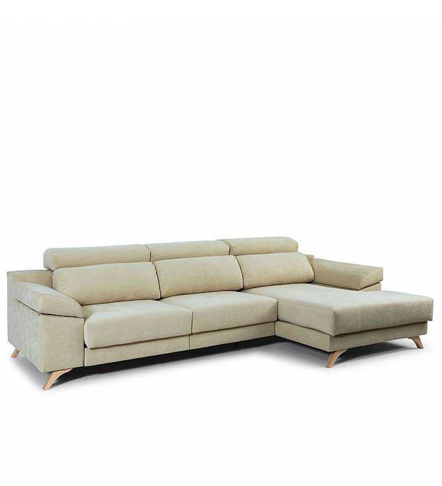 Sof S TOP MUEBLE | Sof Chaise Longue Michigan Aura