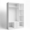 Dormitorio TOP MUEBLE Armarios | Armario Altea De 3 Puertas Y 3 Cajones Blanco